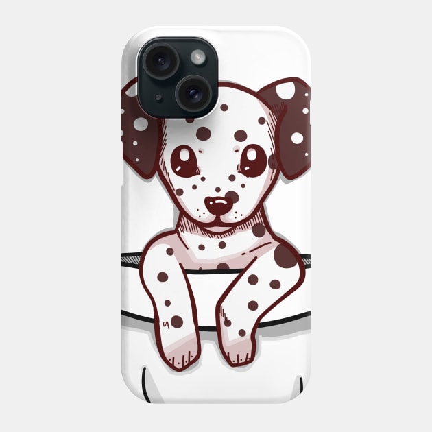 Pocket Cute Dalmation Phone Case by TechraPockets