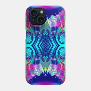 Multicolored Plaid Delight Fractal Abstract Phone Case