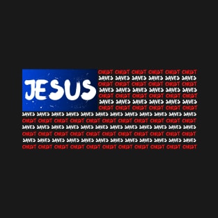 Jesus Christ American Flag Shirt T-Shirt