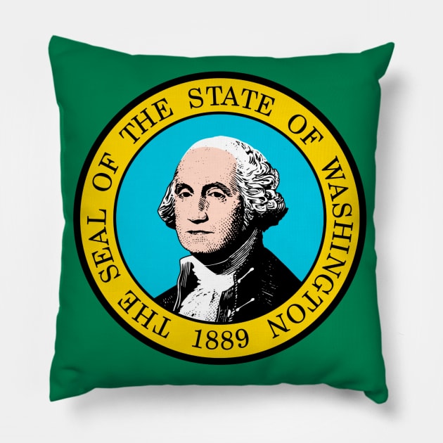 Washington Flag Pillow by taoistviking