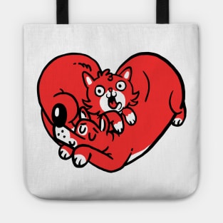 I love dogs and cats Tote