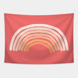 Peach Fuzz Rainbow Pantone Color of the Year 2024 Tapestry