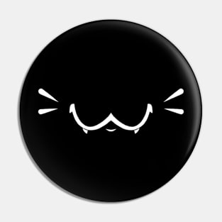 Kawaii Neko Face V2-BLACK Pin