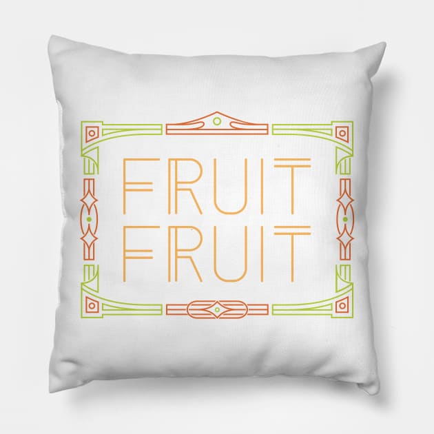 Fruit Fruit Couple's Shirt Pillow by GoAwayGreen