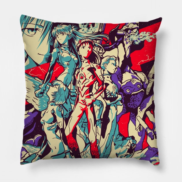 Evangelion Death And Reborn Pillow by ArtMoore98