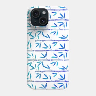 Indigo Bamboo Pattern Phone Case