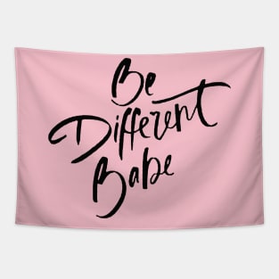Be Different Babe Loving Handwritten Affirmation Quote Tapestry