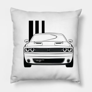 Sports Car Illustration Pillow