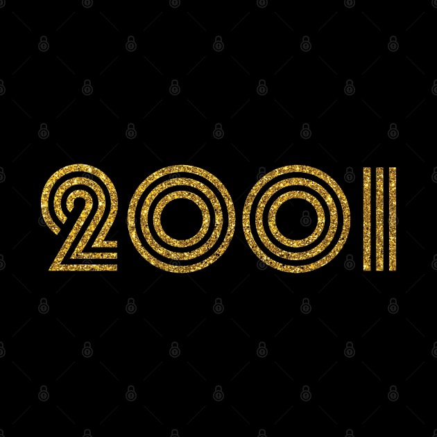 2001 Birth Year Glitter Effect by Elsie Bee Designs