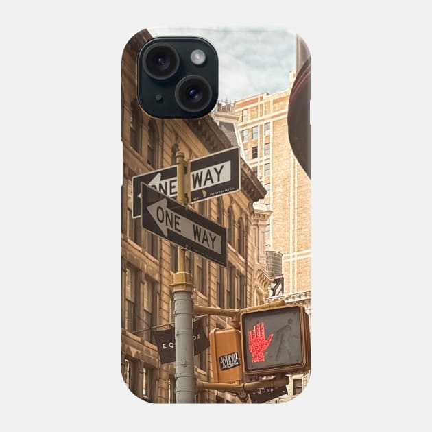 Manhattan Street Signs New York City Phone Case by eleonoraingrid