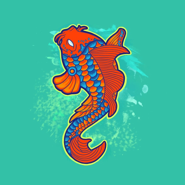 Koi Fish by Moe Tees