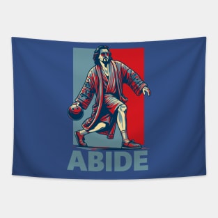 Abide Dude Lebowski Obama-Style Art Tapestry