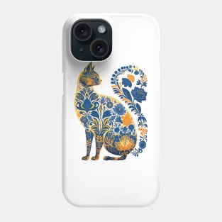 Ukraine Cat Floral Retro Vintage Ukrainian Flag Vyshyvanka Phone Case