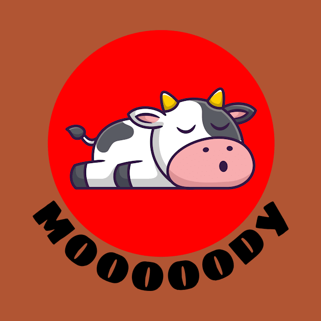 Moody Cow | Cow Pun by Allthingspunny