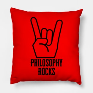 Philosophy Rocks Pillow