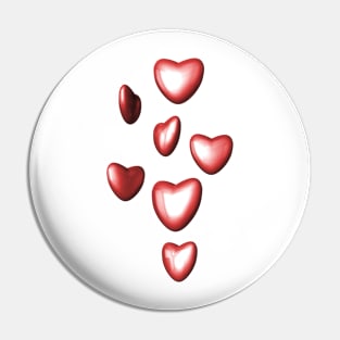 Unbreakable hearts red Pin