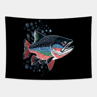 Patriotic Salmon Tapestry