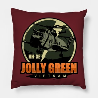 HH-3E Jolly Green Giant Vietnam (distressed) Pillow