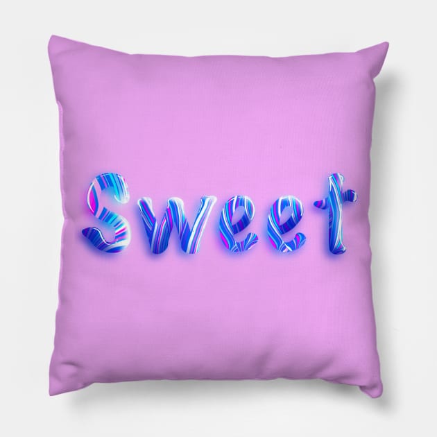 Sweet 3 Pillow by Miruna Mares