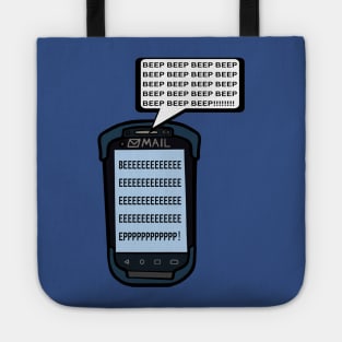 Beeping Mail Scanner Tote