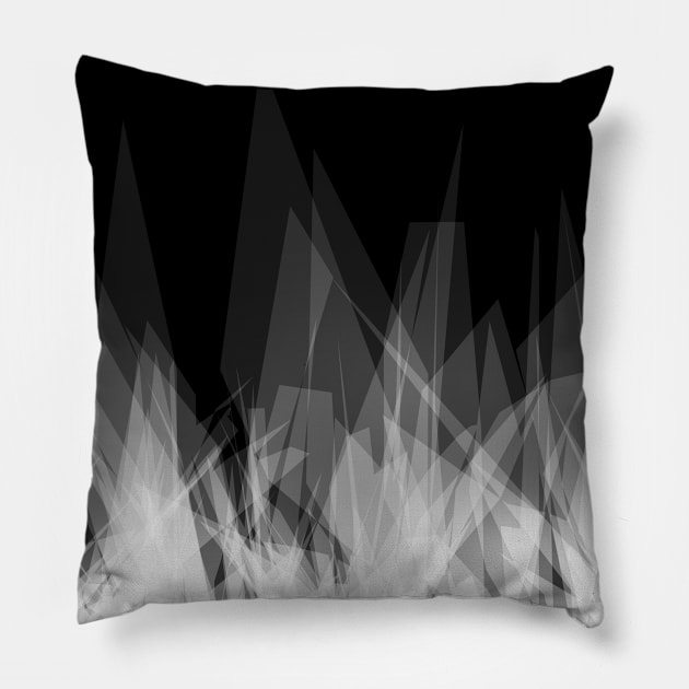 Crystal Fire Shards Pillow by graphicfire