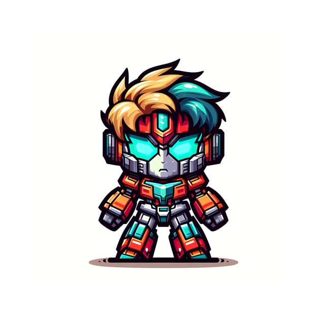 Chibi mecha robot boy by Mechanime World