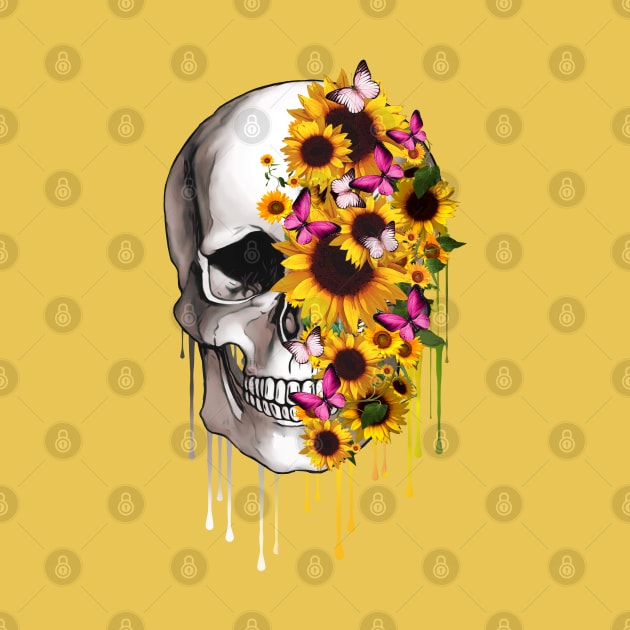 Floral Skull 19 by Collagedream