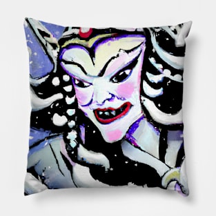 Japanese snow woman yuki onna Pillow