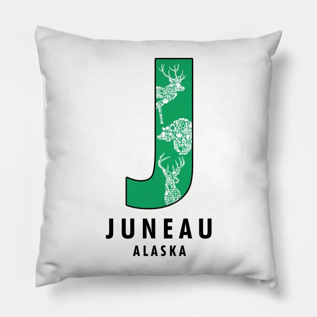 Juneau Alaska. Pillow by dejava