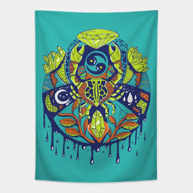 Tetradic Mystic Cancer Tapestry by kenallouis