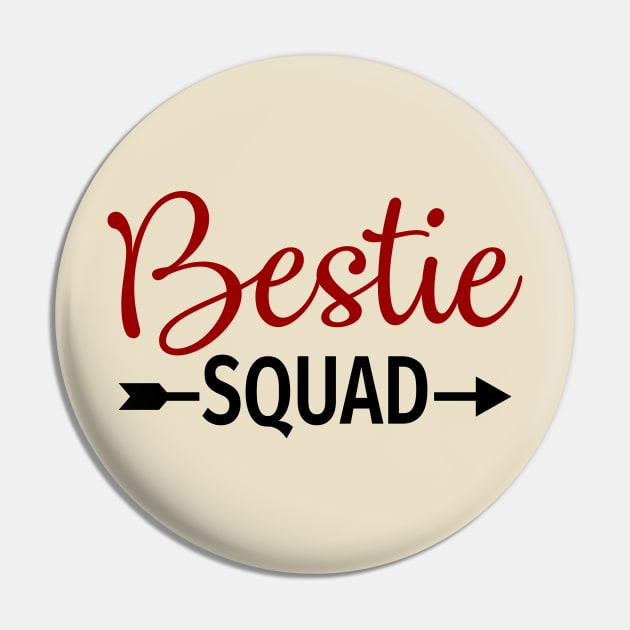 Bestie Squad Best Friend Forever Pin by victorstore