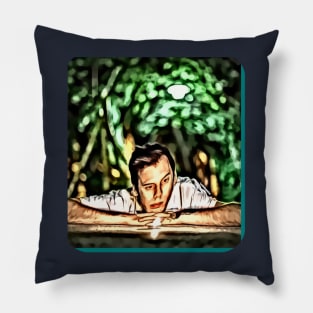 Man night trees light thinking out of box make money Pillow