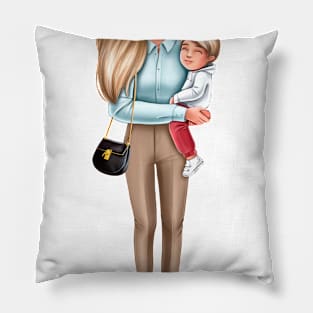 Mother with son Pillow