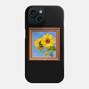 Sunflower picture frame Phone Case