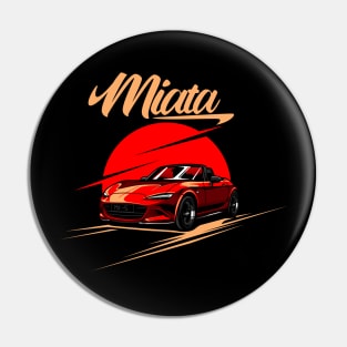 Mazda Miata MX 5 Red Bali Road Pin