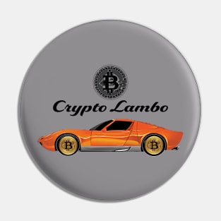 Crypto Lambo BlackLogo Pin