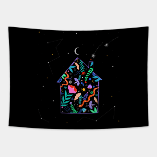 Home in Space Tapestry