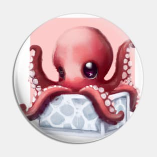 Cute Octopus Drawing Pin