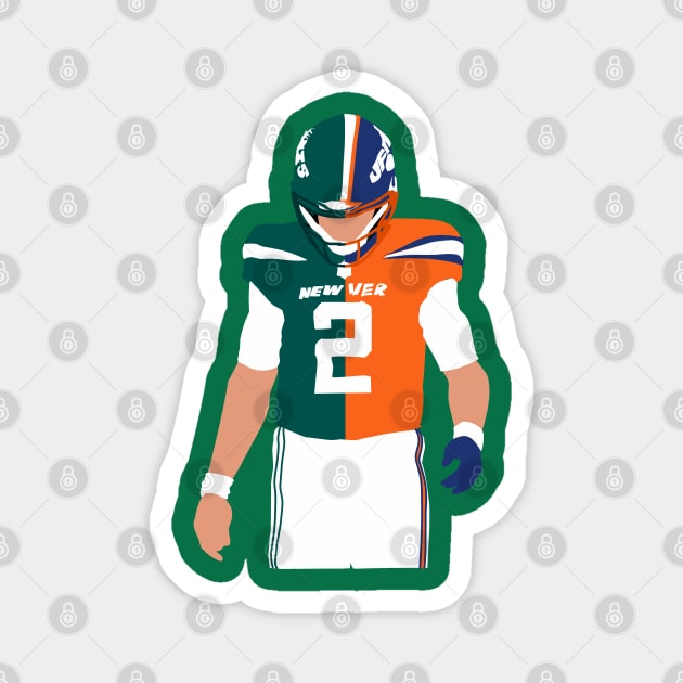 Zach wilson trade - New york jets & denver broncos Magnet by Qrstore