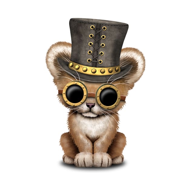 Steampunk Baby Lion Cub by jeffbartels