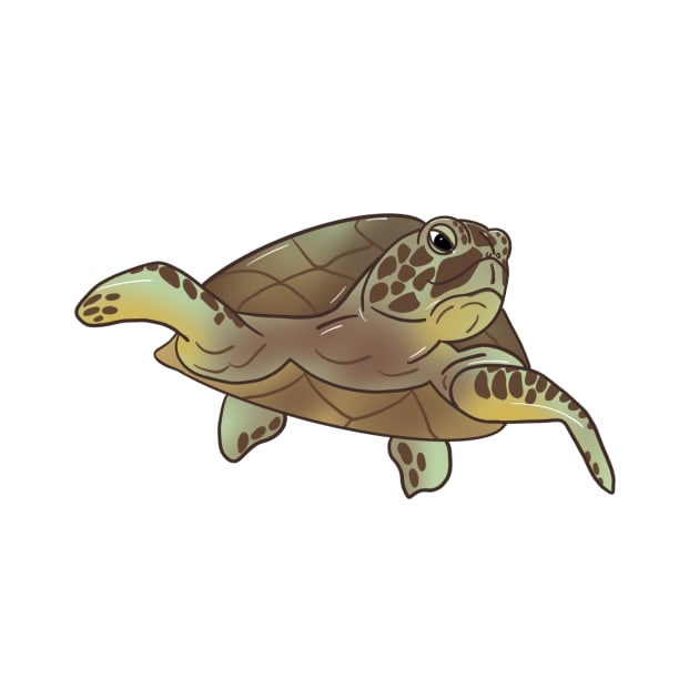 Sea Turtle Smiles by eeliseart