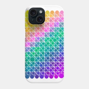 Polka Dot Geometric Grid Gradient Pattern Design Phone Case