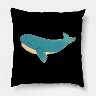 Whale Vintage Underwater Animal Sea Life Pillow