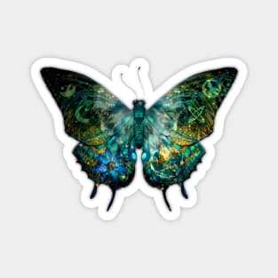 Butterflies, Celestial Garden Butterfly’s Soul in Green Magnet