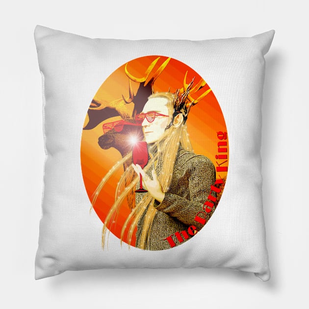 The Party King Pillow by Liquid Feline