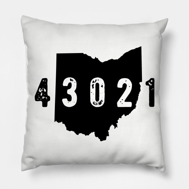 43021 Zip Code columbus Ohio Alum Creek Pillow by OHYes