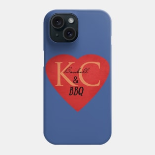 KC Baseball and BBQ Phone Case