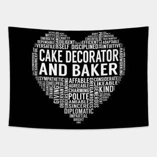 Cake Decorator And Baker Heart Tapestry