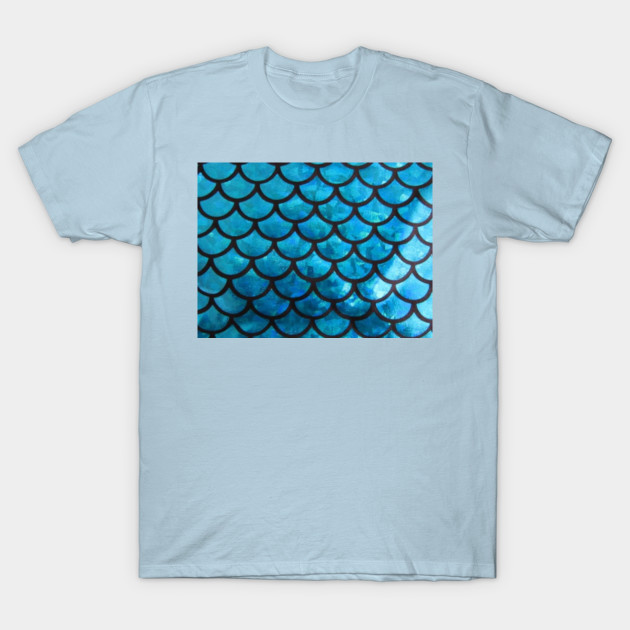 Discover Mermaid Blue Scales - Mermaid Lover - T-Shirt