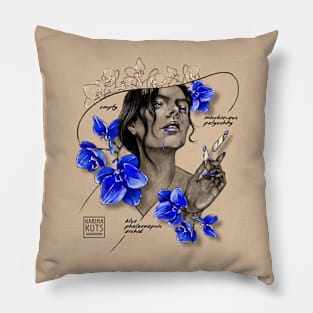 Blue Witch Pillow